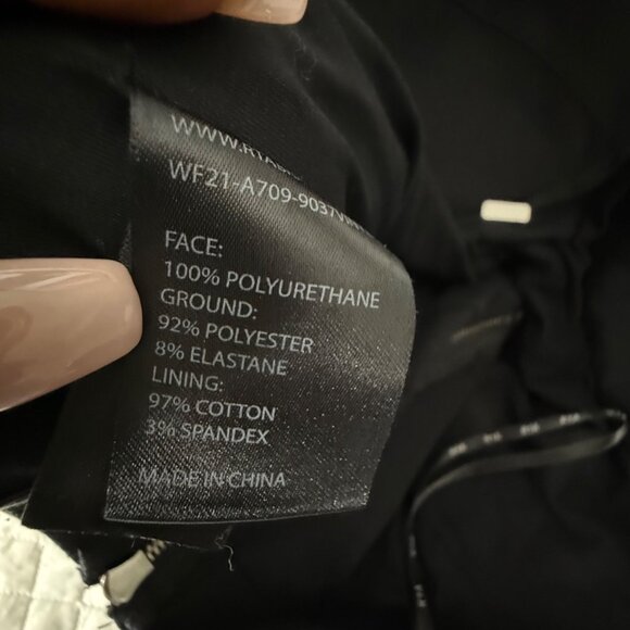 Rta Black Patent Leather Look Strapless Corset Top With Italian Fabric, S - Picture 5 of 10